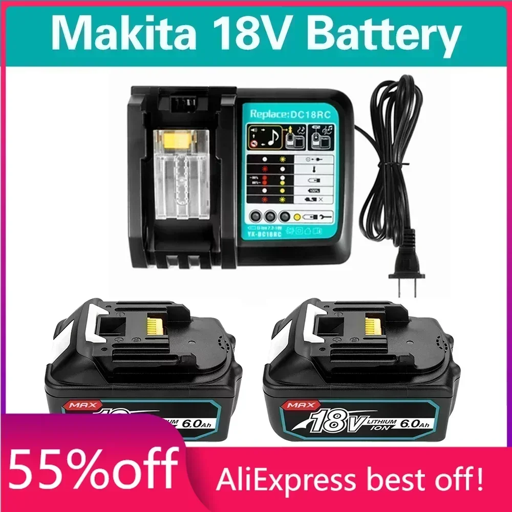 New BL1860 18650 Rechargeable Battery 18V 6.0Ah Lithium ion for Makita 18v Battery BL1840 BL1850 BL1830 BL1860B LXT Power Tool
New BL1860 18650 Rechargeable Battery 18V 6.0Ah Lithium ion for Makita 18v Battery BL1840 BL1850 BL1830 BL1860B LXT Power Tool