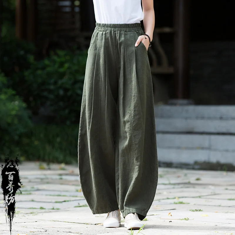 Spring Summer Women Yoga Pants Cotton Linen Wide Leg Harem Sweatpants Running Jogger Fitness Workout Casual Track Tai Chi Pants
Spring Summer Women Yoga Pants Cotton Linen Wide Leg Harem Sweatpants Running Jogger Fitness Workout Casual Track Tai Chi Pants