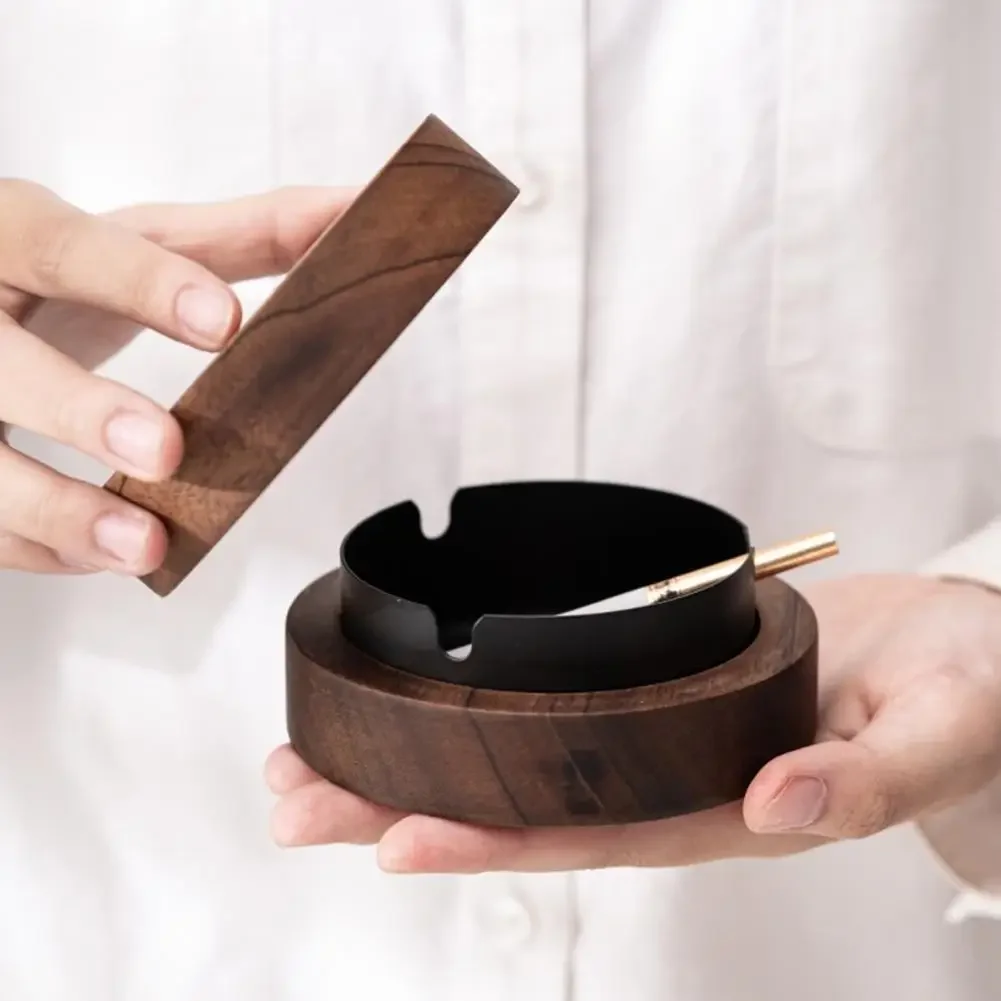 Cenicero Room Wooden Slot Grinding Wabi-sabi Ashtray Mouth Lid Accessories Y2k Home Wood Living Walnut Supply Fine Tray Ash With
Cenicero Room Wooden Slot Grinding Wabi-sabi Ashtray Mouth Lid Accessories Y2k Home Wood Living Walnut Supply Fine Tray Ash With