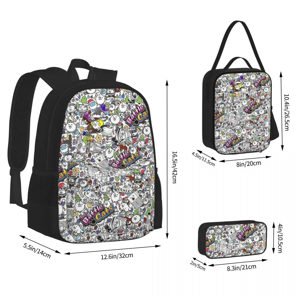 Battle Cats Backpacks Boys Girls Bookbag Children School Bags Cartoon Kids Rucksack Lunch Bag Pen Bag Three-Piece Set
Battle Cats Backpacks Boys Girls Bookbag Children School Bags Cartoon Kids Rucksack Lunch Bag Pen Bag Three-Piece Set