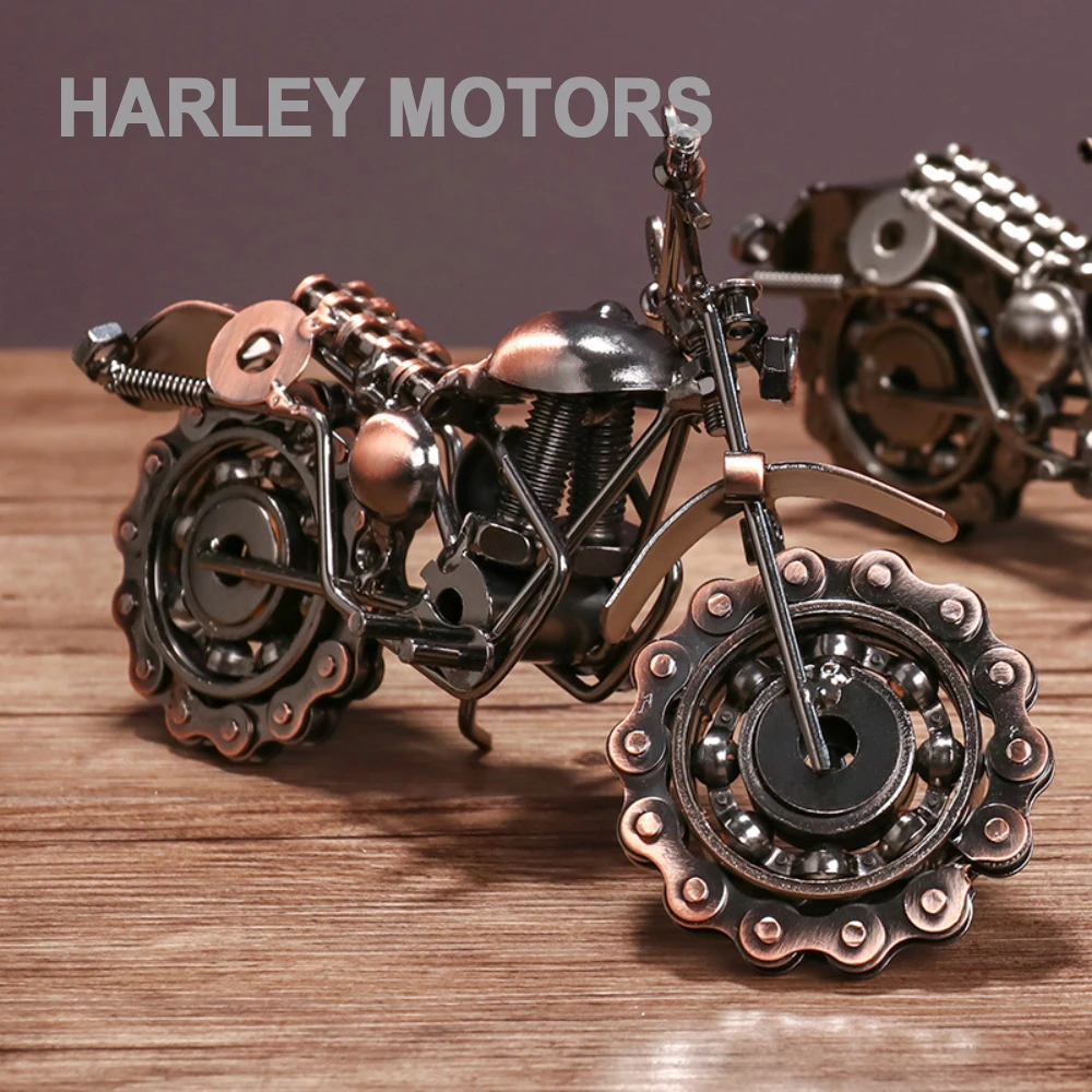 A7 Retro creative metal crafts wrought iron Harley motorcycle ornaments home porch office table decoration
A7 Retro creative metal crafts wrought iron Harley motorcycle ornaments home porch office table decoration