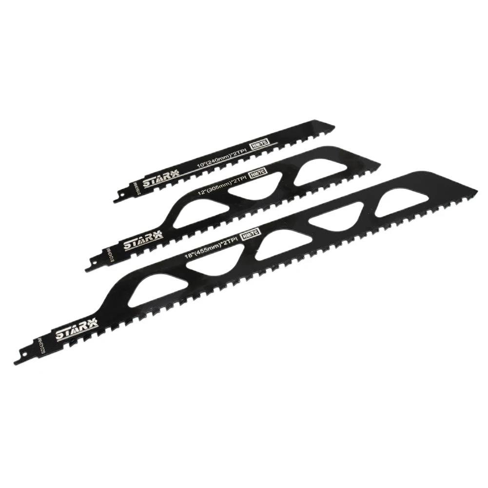 3pcs Reciprocating Saw Blades Carbide Tip S1243 S1543 243 Set For Cutting Brick Concrete Plasterboard 12.5mm Tooth Pitch Tool
3pcs Reciprocating Saw Blades Carbide Tip S1243 S1543 243 Set For Cutting Brick Concrete Plasterboard 12.5mm Tooth Pitch Tool
