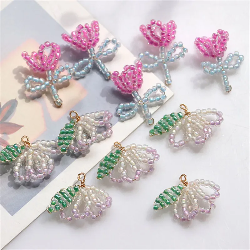 New style 30pcs/lot color beads decoration handmade weave flowers shape beads charms diy jewelry earring accessory
New style 30pcs/lot color beads decoration handmade weave flowers shape beads charms diy jewelry earring accessory
