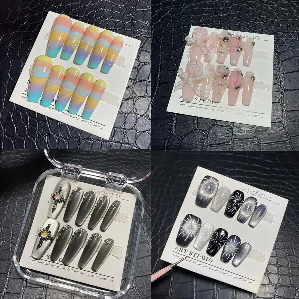 10pcs Kawaii Chroma Love Fashion A Young Girl's Heart Long Pattern Press-on Nails Detachable Schoolgirl Accessory Festivals Gift
10pcs Kawaii Chroma Love Fashion A Young Girl's Heart Long Pattern Press-on Nails Detachable Schoolgirl Accessory Festivals Gift