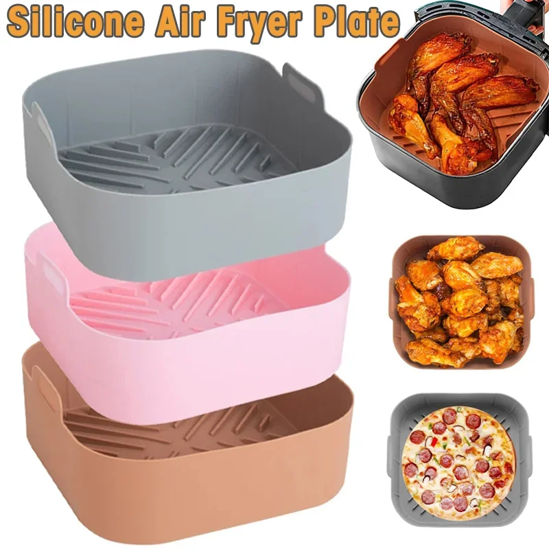 Silicone Air Fryer Pot Tray Reusable BBQ Pad Barbecue Plate Airfryer Oven Baking Mold Food Safe Barbecue Pad Kitchen Accessories
Silicone Air Fryer Pot Tray Reusable BBQ Pad Barbecue Plate Airfryer Oven Baking Mold Food Safe Barbecue Pad Kitchen Accessories