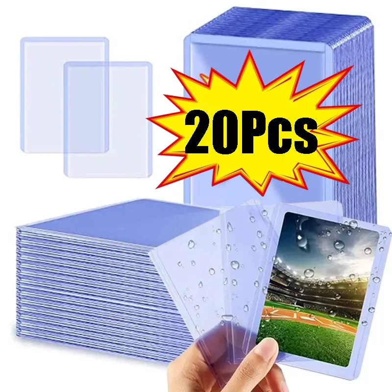 1-20Pcs Waterproof Transparent Cards Sleeves Toploader Card Protector Fit For Baseball Footbal Sports Game Cards PVC Cover Slot
1-20Pcs Waterproof Transparent Cards Sleeves Toploader Card Protector Fit For Baseball Footbal Sports Game Cards PVC Cover Slot