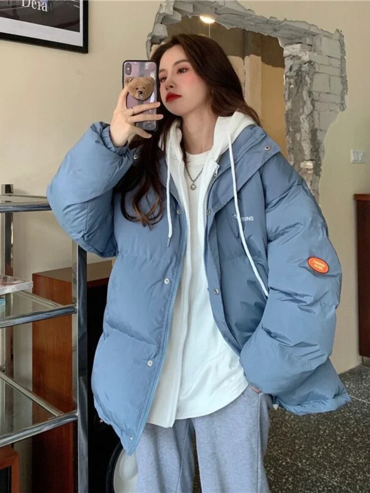 Winter Oversized Puffer Jacket Women Hooded Warm Thick Short Padded Coat Female Casual Loose Koeran Fashion Parkas Mujer Outwear
Winter Oversized Puffer Jacket Women Hooded Warm Thick Short Padded Coat Female Casual Loose Koeran Fashion Parkas Mujer Outwear