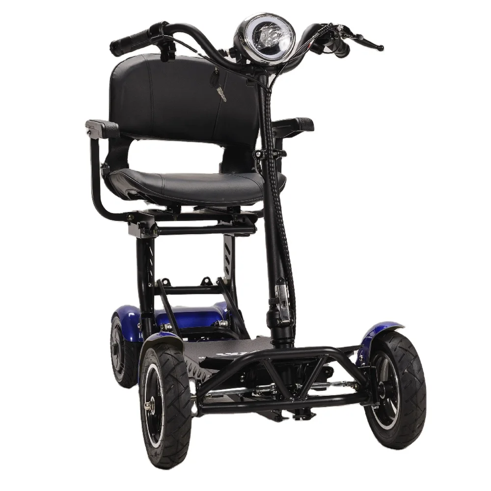 

Powerful smart Handicapped Foldable Lightweight 4 Wheel Mobility Electric Scooter for elderly and disabled fat tire available