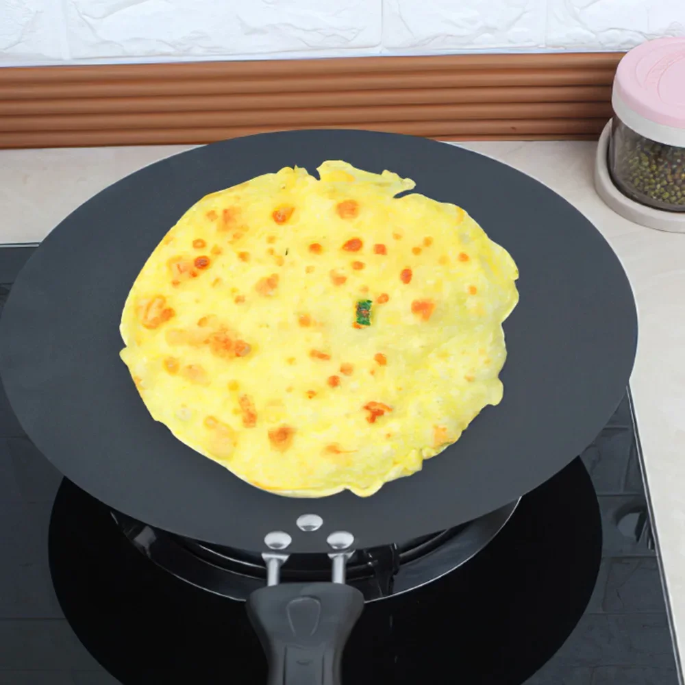 

Home Non-Stick Pan Iron Round Griddle Non-Stick Crepe Pan for Pancake Egg Omelette Frying Gas Cooker Cookware Kitchen Tools