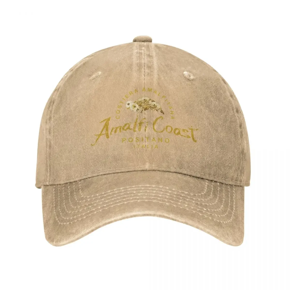 

Amalfi Coast Italy Vintage Floral Cowboy Hat Brand Man Caps Golf Hat Men Women'S