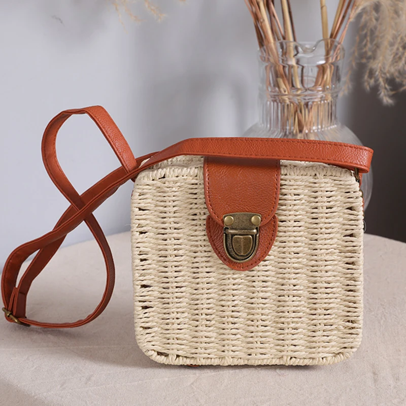 Small Round Rattan Purse - Handwoven Vacation Essential 12 S8b33cc323bb447a9af546e589bd0d9cfU