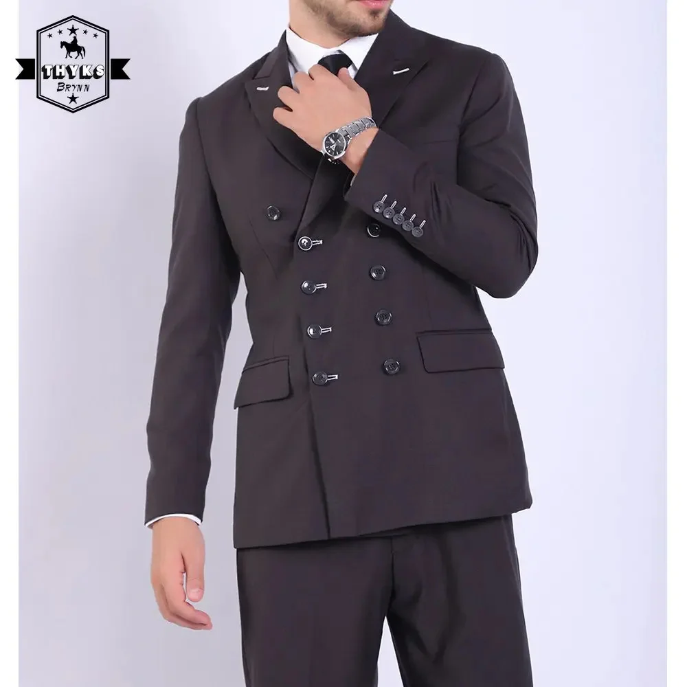 Men Wedding Suit 2 Piece Set Slim Fit Elegant Formal Dresses Business Tuxedo Peak Lapel Double Breasted Blazer Groom Party Suits
Men Wedding Suit 2 Piece Set Slim Fit Elegant Formal Dresses Business Tuxedo Peak Lapel Double Breasted Blazer Groom Party Suits