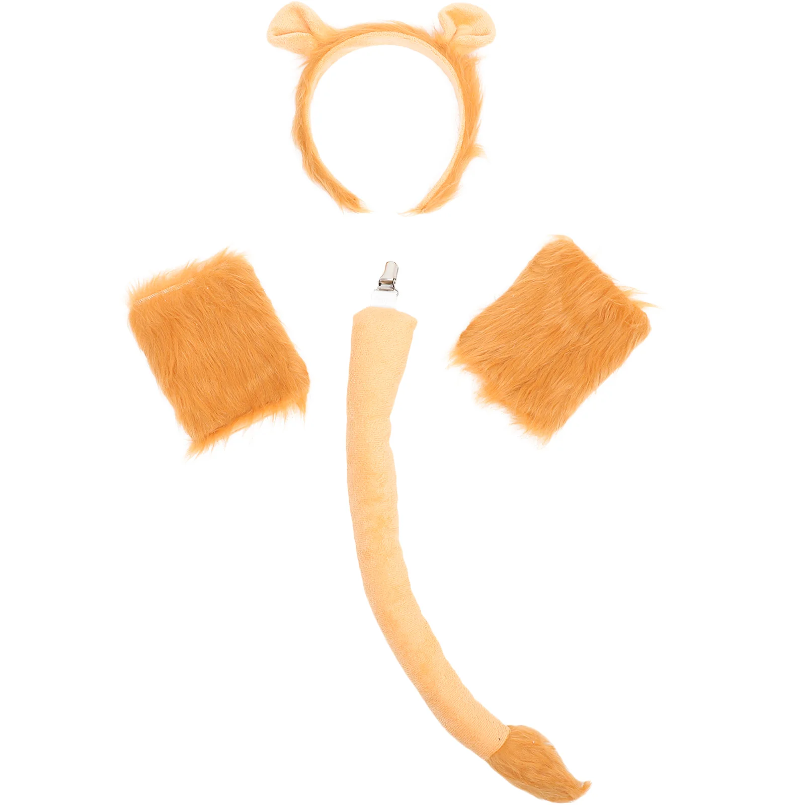 

Lion Costume Headband Gloves For Halloween Ears Animal Tail Prop Carnival Costumes Women Girl Headbands