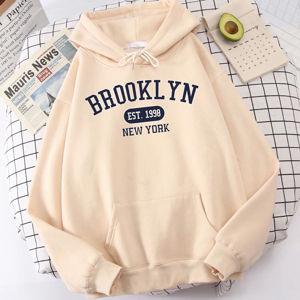Brooklyn Est.1998 New York Men'S Hoodie Fashion Simplicity Hoodies Quality Creativity Clothing Vintage Oversized Clothes Male 
Brooklyn Est.1998 New York Men'S Hoodie Fashion Simplicity Hoodies Quality Creativity Clothing Vintage Oversized Clothes Male