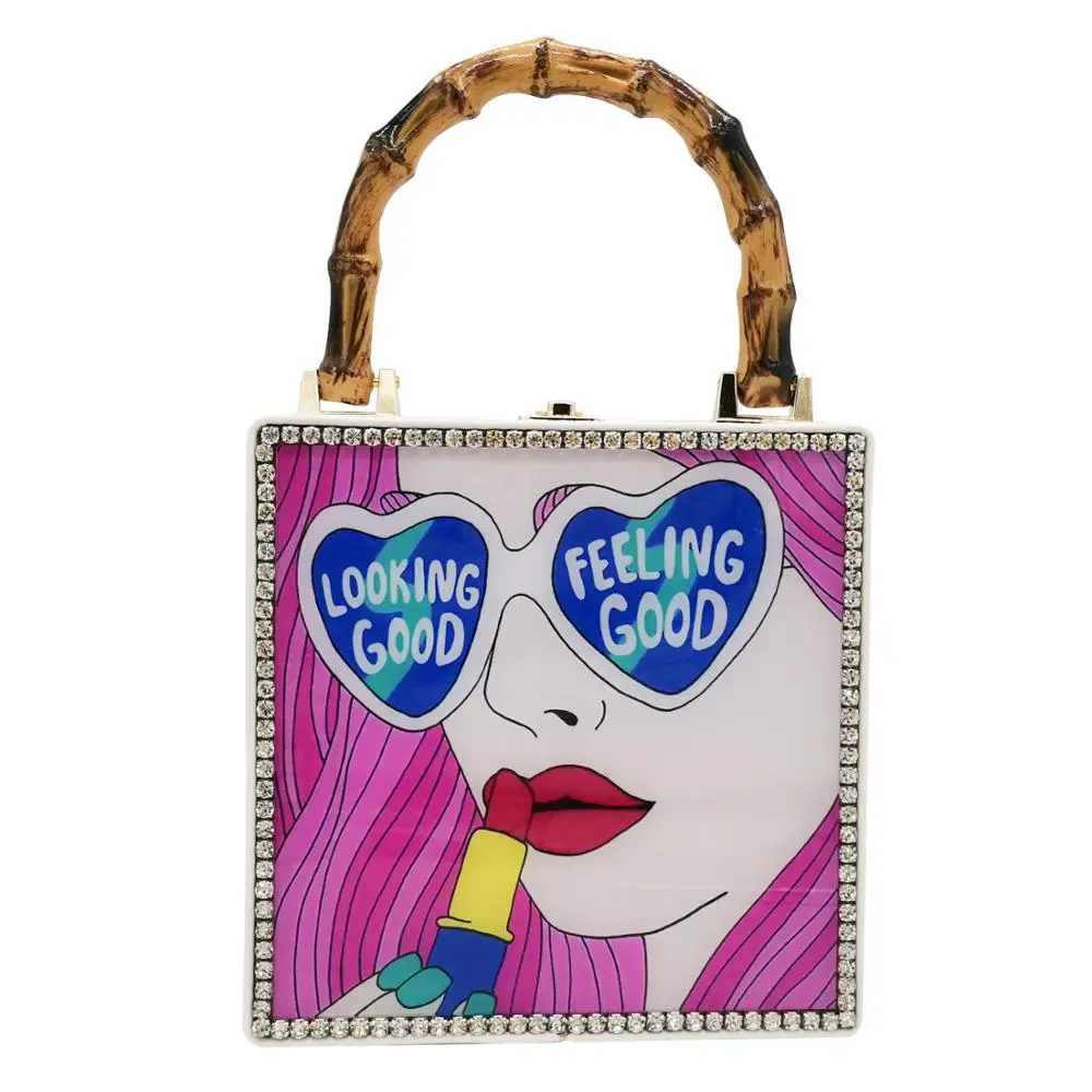 Boutique De FGG "Looking Good" очки и губная помада из бамбука с верхней ручкой женские сумки через плечо акриловые сумки клатч сумка через плечо
Boutique De FGG "Looking Good" очки и губная помада из бамбука с верхней ручкой женские сумки через плечо акриловые сумки клатч сумка через плечо
