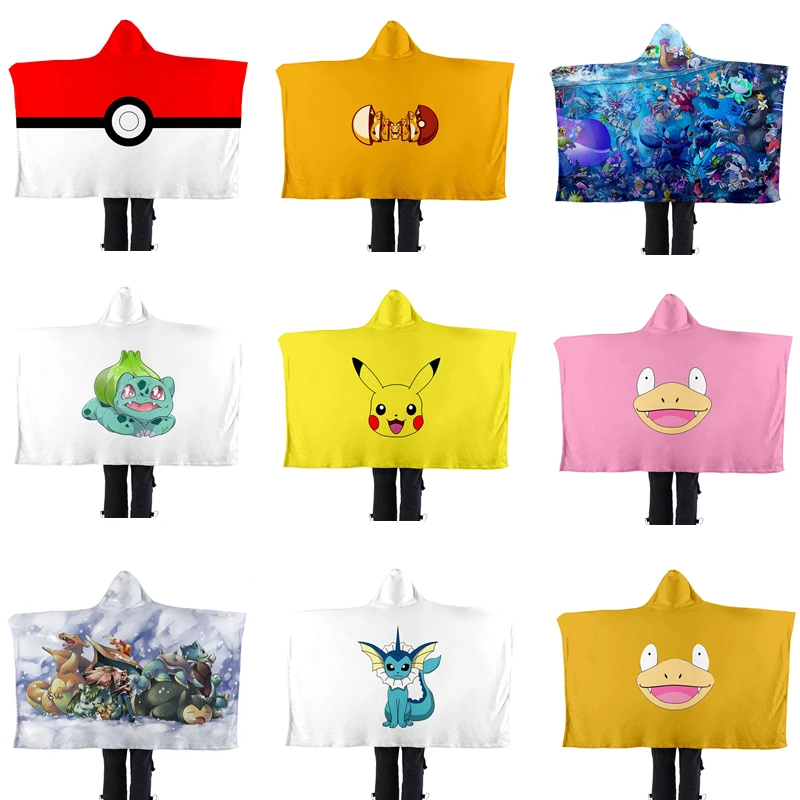 Pokemon Hooded Blanket Home Flannel Cosplay Cape Dance Performance Props Pikachu Charmander Gengar Eevee Cape Birthday Gift
Pokemon Hooded Blanket Home Flannel Cosplay Cape Dance Performance Props Pikachu Charmander Gengar Eevee Cape Birthday Gift