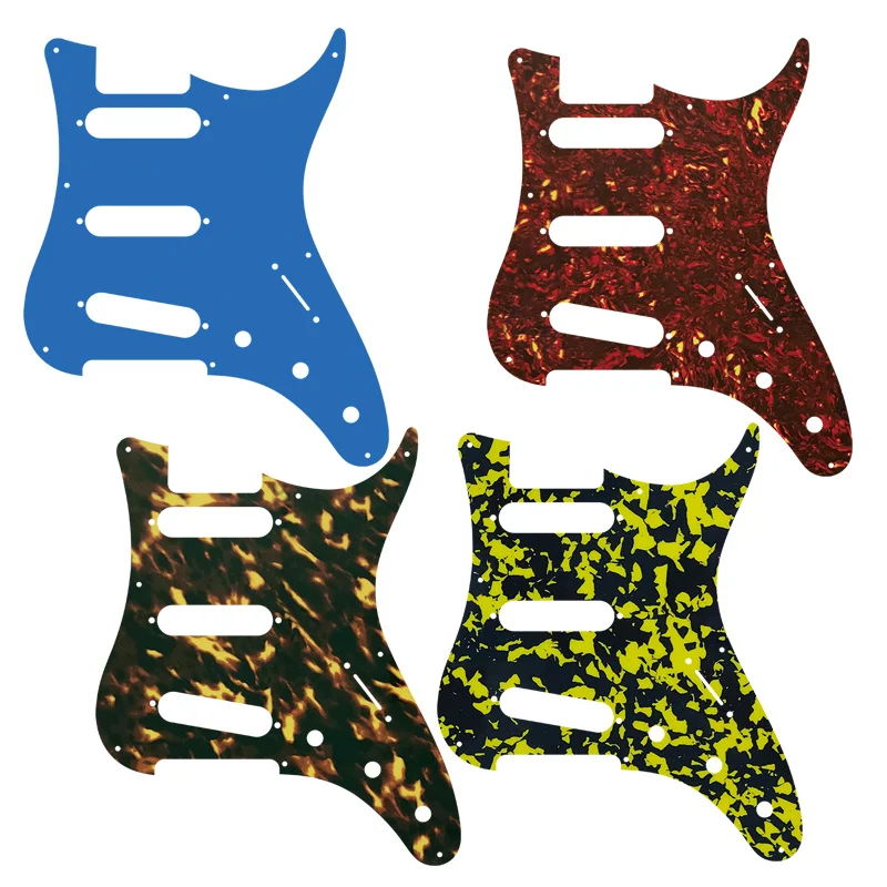 

5pcs Guitar Parts For Paul Reed Smith PRS SSS 8 Screw Electric Guitar Pickguard Cratch Plate, Multicolor Choice