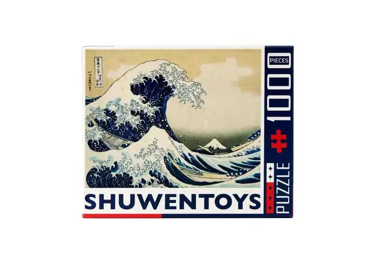 

Shuwentoys 1000PCS Great Wave Kanagawa Hokusai Jigsaw Puzzle NEW IN BOX