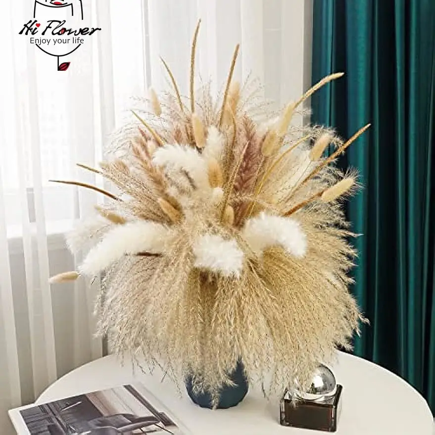 100pcs Dried Flowers Fluffy Pampas Bouquet Boho Home Room Decor Bunny Rabbit Tail Grass Reed Artifical Flower Wedding Decoration
100pcs Dried Flowers Fluffy Pampas Bouquet Boho Home Room Decor Bunny Rabbit Tail Grass Reed Artifical Flower Wedding Decoration