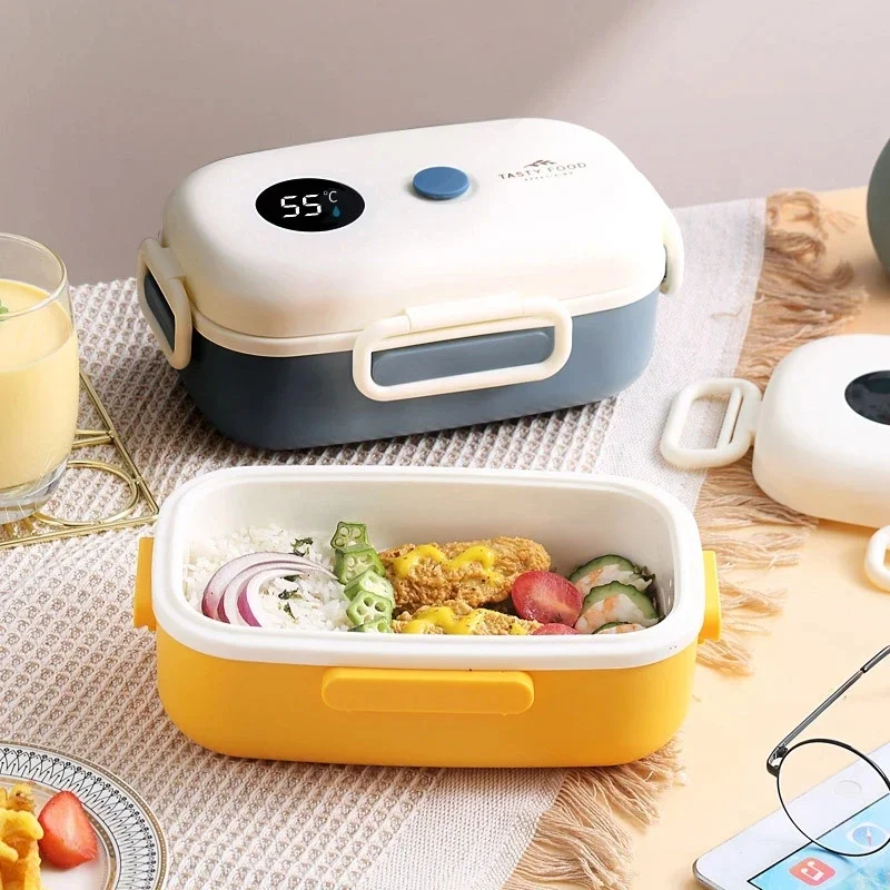 

2023 New Keep Warm Lunch Box Container Fresh Bowl New Display Temperature Students Adults Insulation Tableware With Lid bento