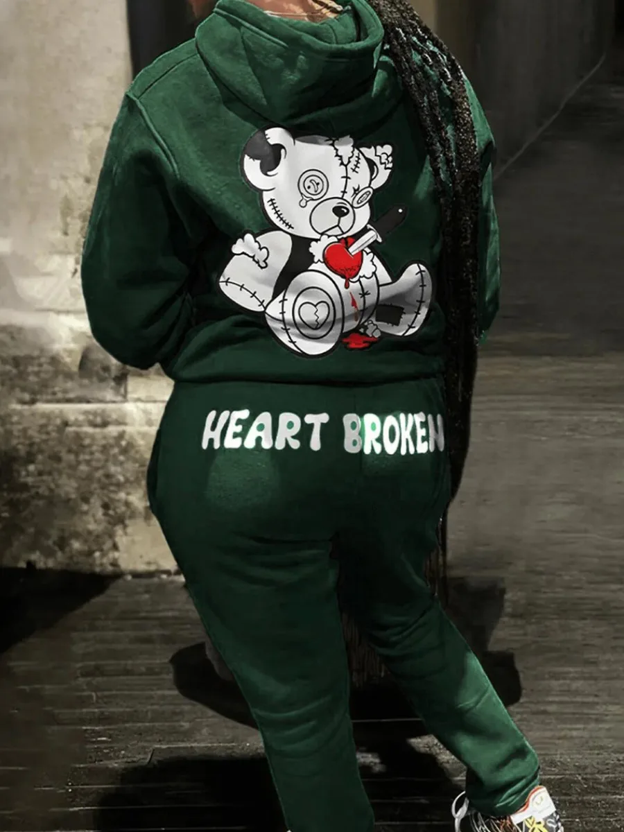 LW 2023 Autumn Women Tracksuit Printing Kangaroo Pocket Loose Two-piece Pants Set Long Sleeve Hoodie+Drawstring Trousers S-3XL
LW 2023 Autumn Women Tracksuit Printing Kangaroo Pocket Loose Two-piece Pants Set Long Sleeve Hoodie+Drawstring Trousers S-3XL