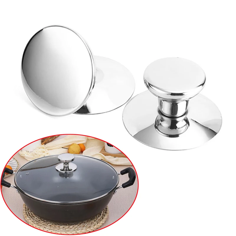 

1PCS Oven Knob Stainless Steel Pot Pan Lid Cover Handle Replacement Accessories Kits Kitchen Cookware Hardware