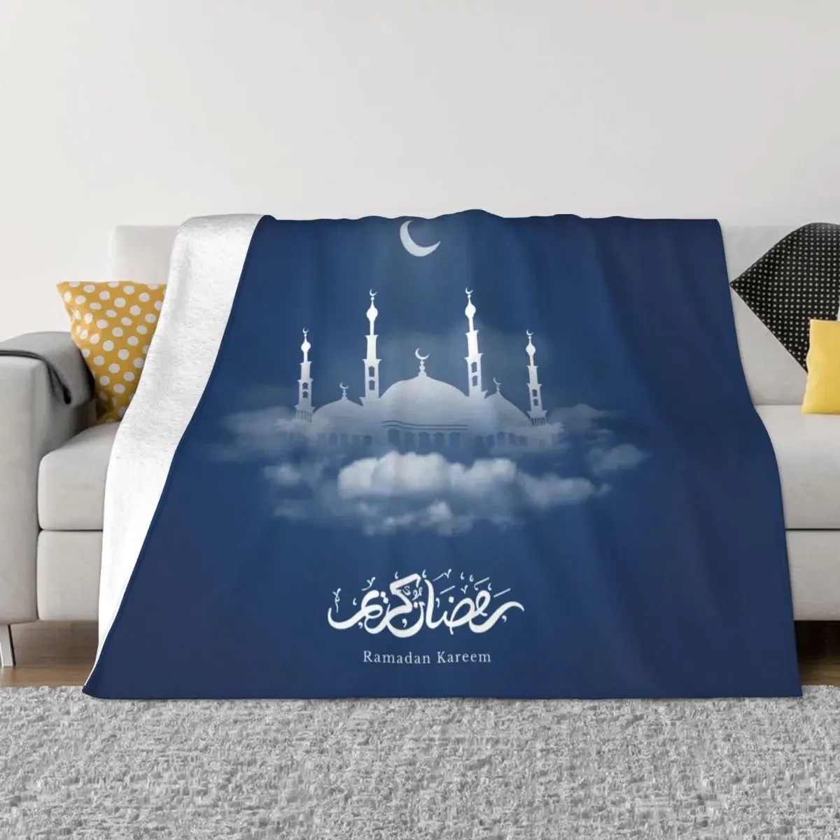 

Рамадан кареем одеяло счастливый исламский ИД Мубарак пушистые пледы домашнее украшение для дивана мягкие теплые покрывала