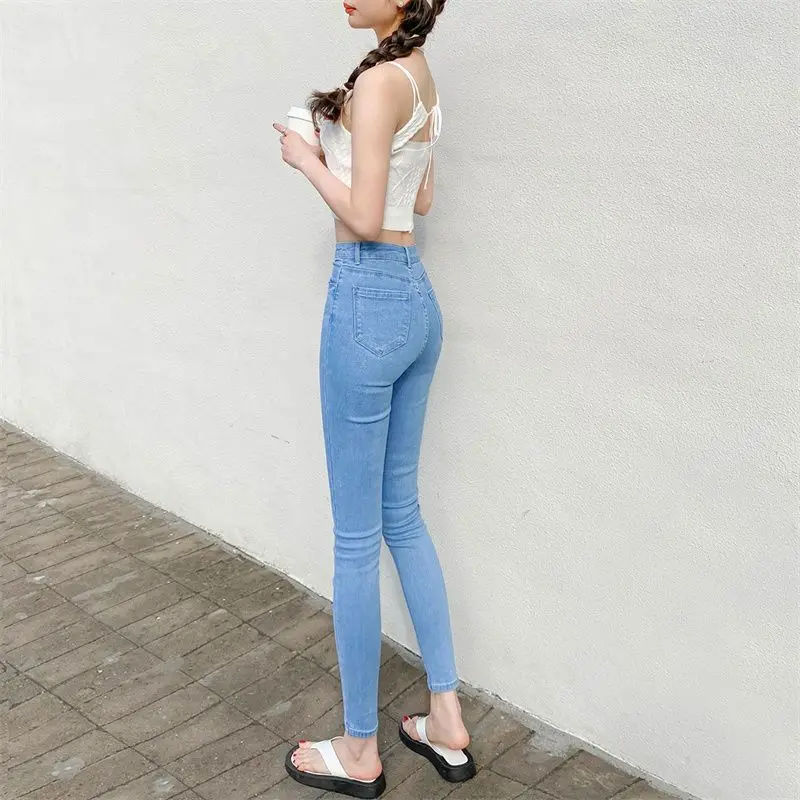 Vaqueros Women Jeans Vintage High Waist Skinny Denim Pants Korean Streetwear Slimming Stretch Pantalones Legging Pant T12
Vaqueros Women Jeans Vintage High Waist Skinny Denim Pants Korean Streetwear Slimming Stretch Pantalones Legging Pant T12