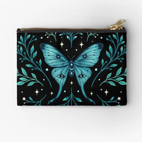 Mystical Moon Moth Turquoise Zipper Pouches Pure Storage Women Money Pocket Packaging Panties Men Bag Coin Cosmetic Socks
Mystical Moon Moth Turquoise Zipper Pouches Pure Storage Women Money Pocket Packaging Panties Men Bag Coin Cosmetic Socks