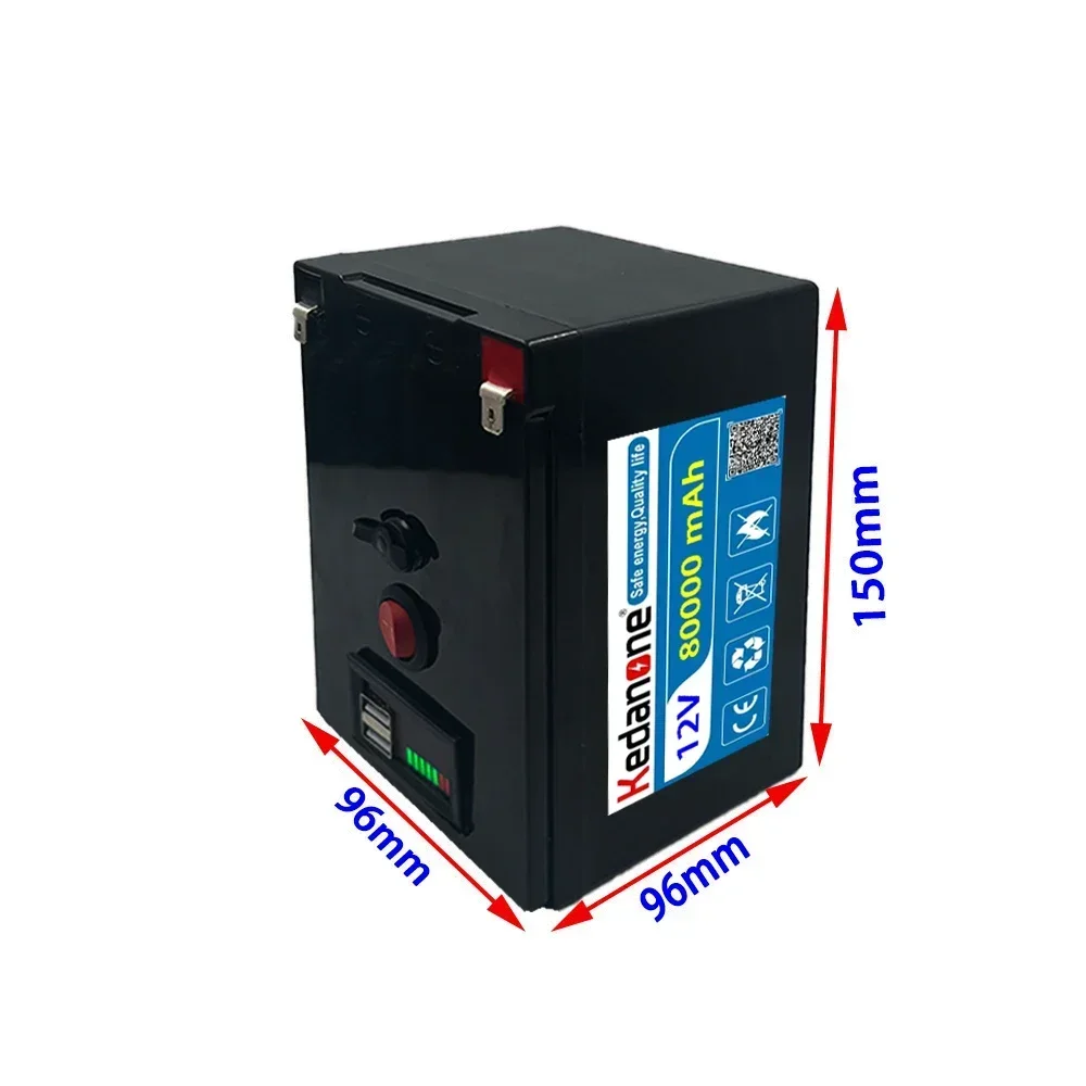 New 12V 80Ah-120Ah18650 lithium battery pack 3S7P built-in high current BMS for sprayers,carts electric vehicle batterie+charger
New 12V 80Ah-120Ah18650 lithium battery pack 3S7P built-in high current BMS for sprayers,carts electric vehicle batterie+charger