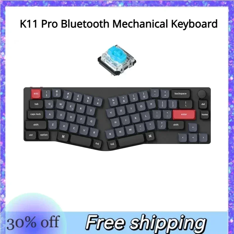 

Механическая Bluetooth клавиатура K11 Pro, ST чип Jiadalong Low Shaft 2,0 65%, Алиса, раскладка, электронные спортивные игры, Офисная механическая клавиатура