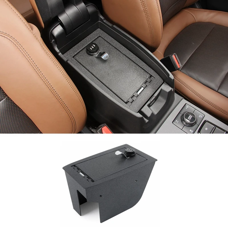 

Car Armrest Storage Box Organizer With 3 Digit Combo Lock For Ford Bronco Sport 2021 2022 2023 Kit