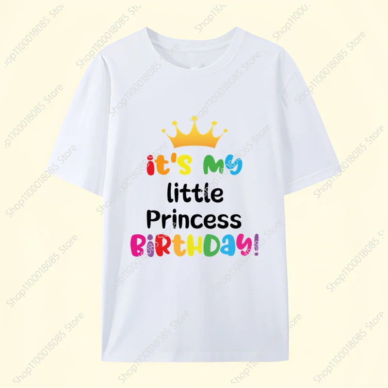 

Персонализированная цифровая футболка на день рождения для мальчиков и девочек, детская милая и яркая футболка на день рождения