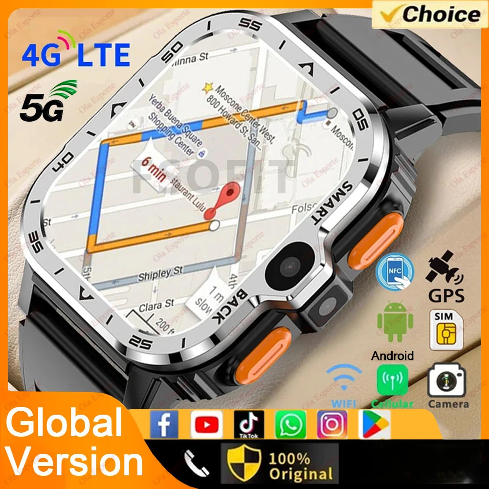 New 4G Network PGD Android Smart Watch Men GPS 16/G ROM Storage HD Dual Camera NFC SIM Card WIFI Wireless Fast Internet Access
New 4G Network PGD Android Smart Watch Men GPS 16/G ROM Storage HD Dual Camera NFC SIM Card WIFI Wireless Fast Internet Access