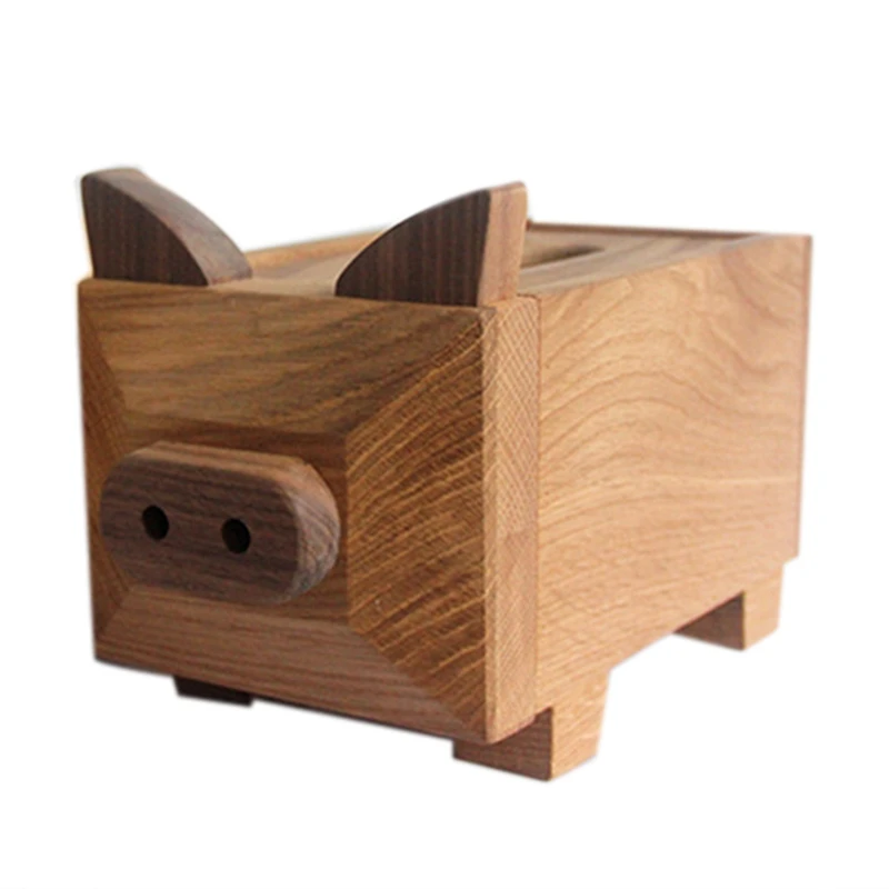 

Креативная коробка для салфеток из массива дерева, съемная коробка для салфеток в форме животного, украшение для стола, подарок для домашнего согревания