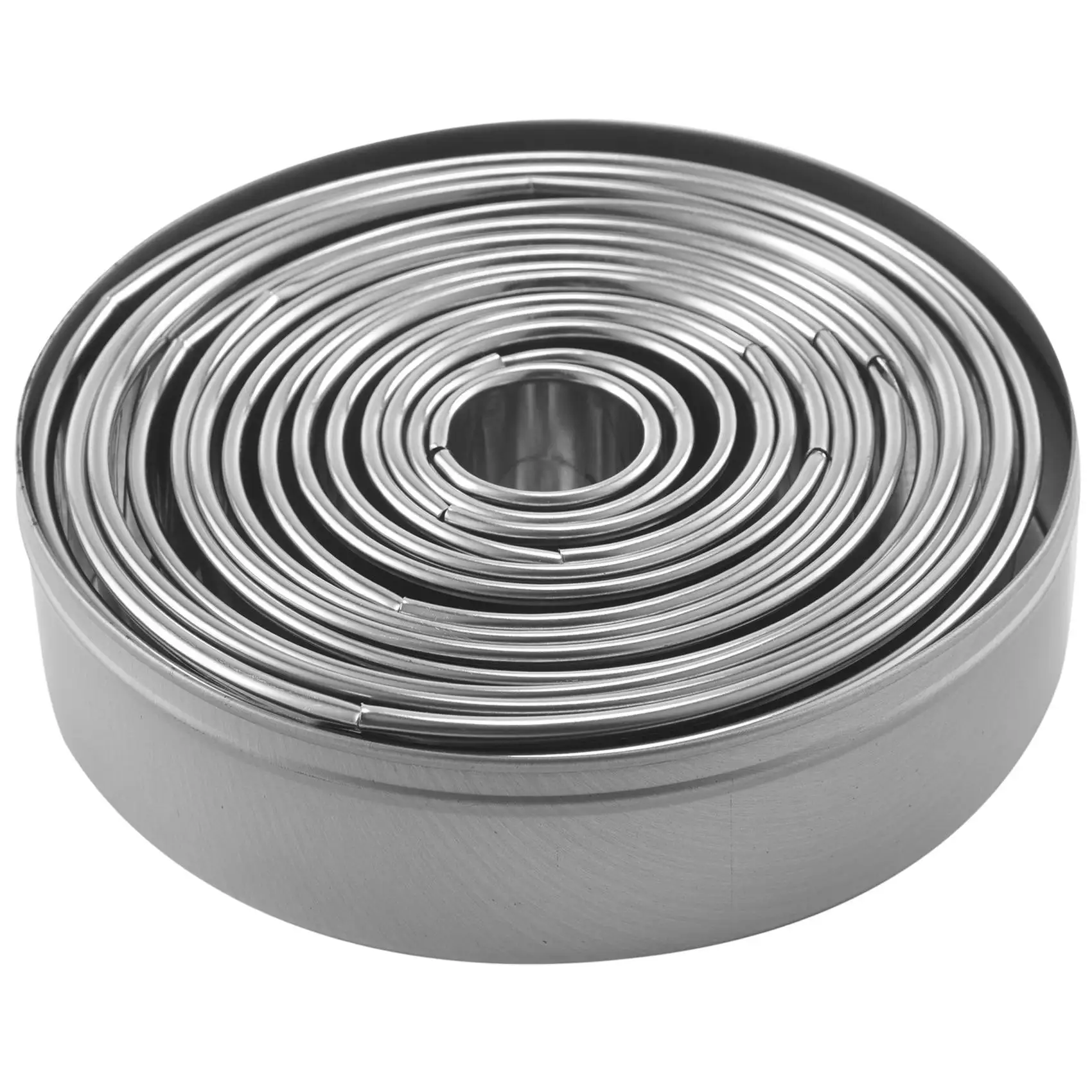 14Pcs/Set Round Cookie Biscuit Cutter Set Stainless Steel Mousse Cake Ring Mold Pastry Biscuit Donuts Cutter
14Pcs/Set Round Cookie Biscuit Cutter Set Stainless Steel Mousse Cake Ring Mold Pastry Biscuit Donuts Cutter