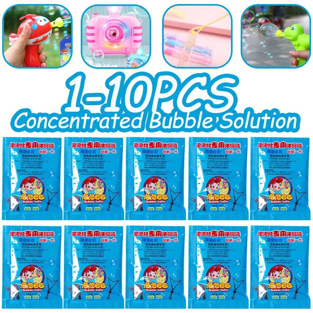 New 10-100ML Concentrated Bubble Solution Liquid Soap Water Refills for Automatic Bubble Machine Bubble Accessories Kids Parties
New 10-100ML Concentrated Bubble Solution Liquid Soap Water Refills for Automatic Bubble Machine Bubble Accessories Kids Parties