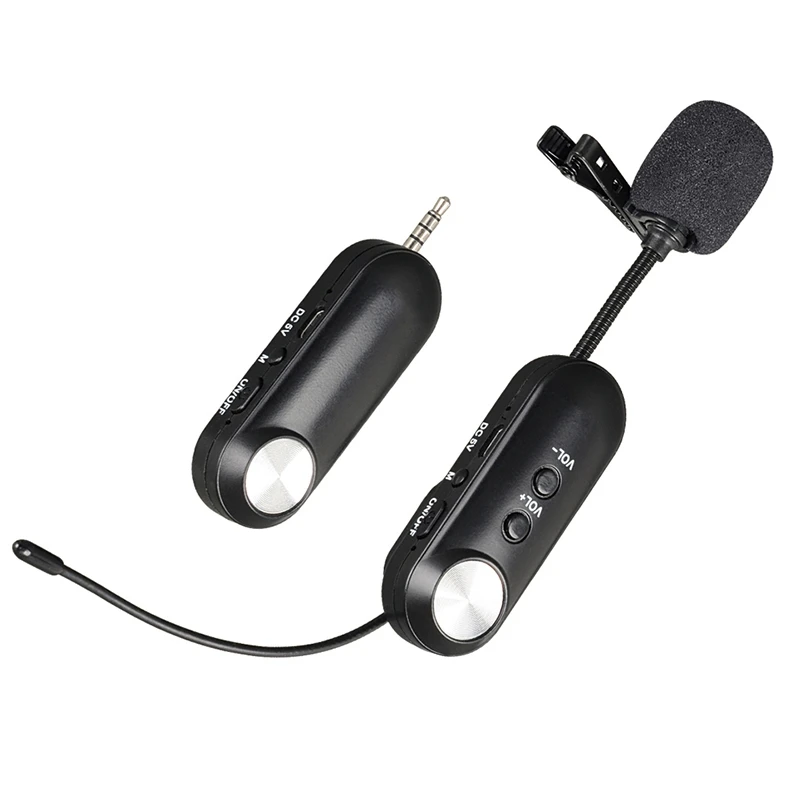 Wireless Microphone Clip-on Collar Tie Microphone Mobile Cell Phone Microphone Mic for Camera Recording
Wireless Microphone Clip-on Collar Tie Microphone Mobile Cell Phone Microphone Mic for Camera Recording