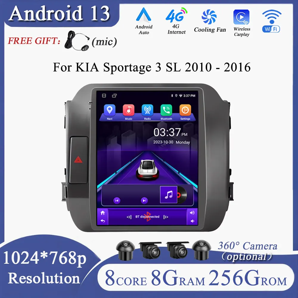 Автомобильный радиоприемник для KIA Sportage 3 SL 2010 - 2016 стерео Android 13 автомобильный радиоприемник Wireles Carplay мультимедийная навигация GPS 4G WIFI
Автомобильный радиоприемник для KIA Sportage 3 SL 2010 - 2016 стерео Android 13 автомобильный радиоприемник Wireles Carplay мультимедийная навигация GPS 4G WIFI