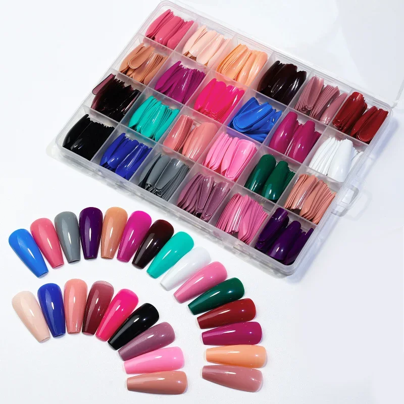 576PCS False Nails Tips Short Coffin/Almond French Artificial Acrylic Press on Nail Art American Nail Capsule for Girls Women
576PCS False Nails Tips Short Coffin/Almond French Artificial Acrylic Press on Nail Art American Nail Capsule for Girls Women