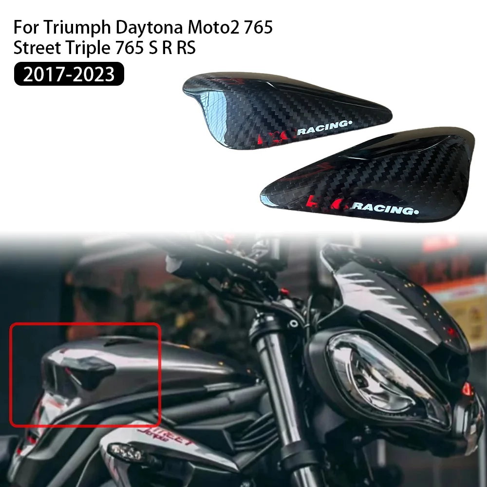 

100% Pure 3K Carbon Fiber For Triumph Daytona Moto2 765 / Street Triple 765 S R RS 2017-2023 Carbon Fibre Tank / Tail Sliders