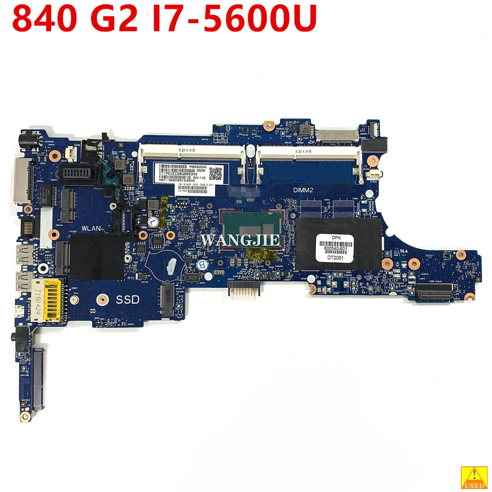 Used Laptop Motherboard For HP Elitebook 840 G2 Mainboard With I7-5600U 6050A2637901-MB-A02 799513-501 799513-001 799513-601
Used Laptop Motherboard For HP Elitebook 840 G2 Mainboard With I7-5600U 6050A2637901-MB-A02 799513-501 799513-001 799513-601