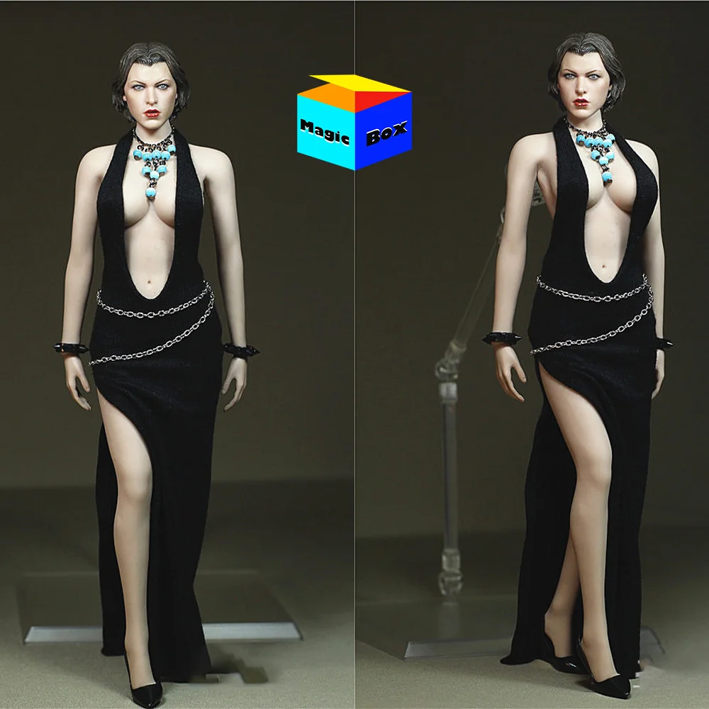 Custom 1/6 Female Soldier Open Back High Slit Chain Black Long-style Dinner Dress Cothes Model For 12in Action Figure Body Doll
Custom 1/6 Female Soldier Open Back High Slit Chain Black Long-style Dinner Dress Cothes Model For 12in Action Figure Body Doll