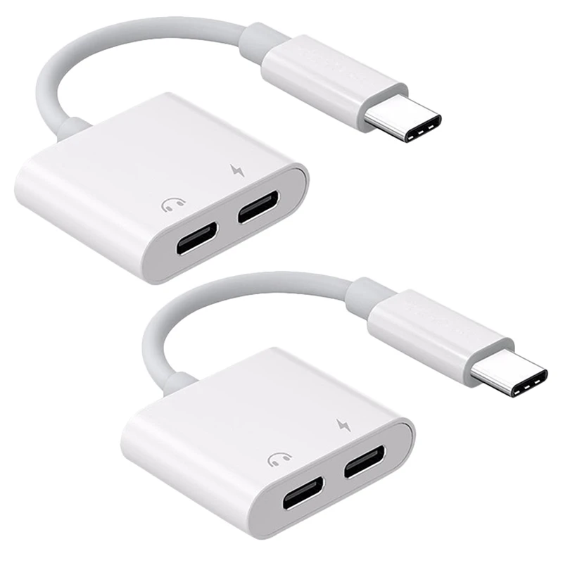 Hot-2X 2 In 1 Dual Type C Headphone Adapter USBC Splitter Jack AUX Audio Charging Converter For Huawei Samsung Xiaomi
Hot-2X 2 In 1 Dual Type C Headphone Adapter USBC Splitter Jack AUX Audio Charging Converter For Huawei Samsung Xiaomi