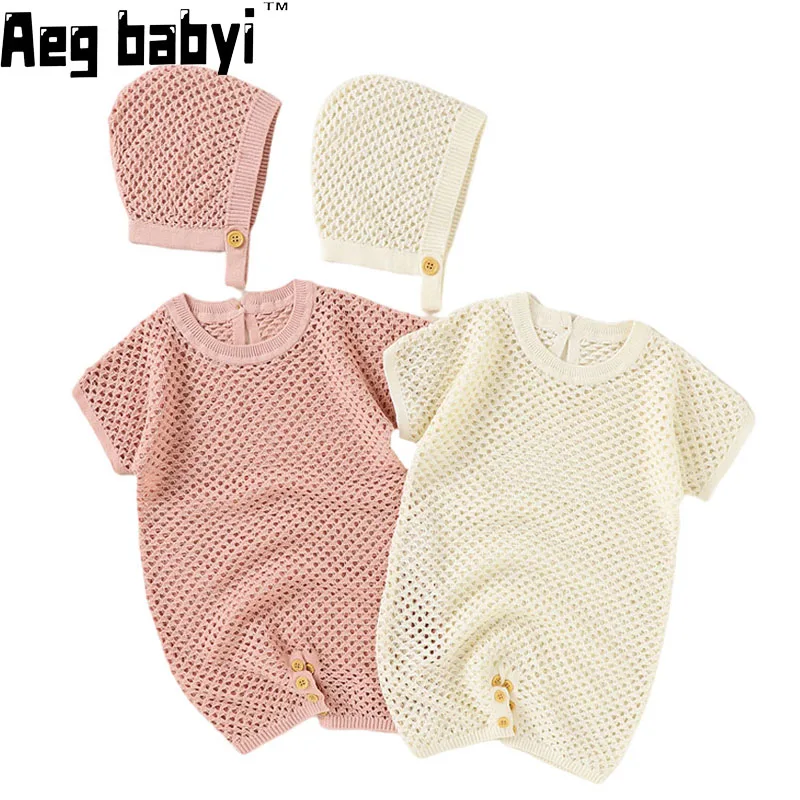 Baby Rompers+ Caps Clothes Sets Newborn Girl Boy Knitted Jumpsuits Outfits Autumn Spring Toddler Infant Knitwear 2pcs 0-18M
Baby Rompers+ Caps Clothes Sets Newborn Girl Boy Knitted Jumpsuits Outfits Autumn Spring Toddler Infant Knitwear 2pcs 0-18M