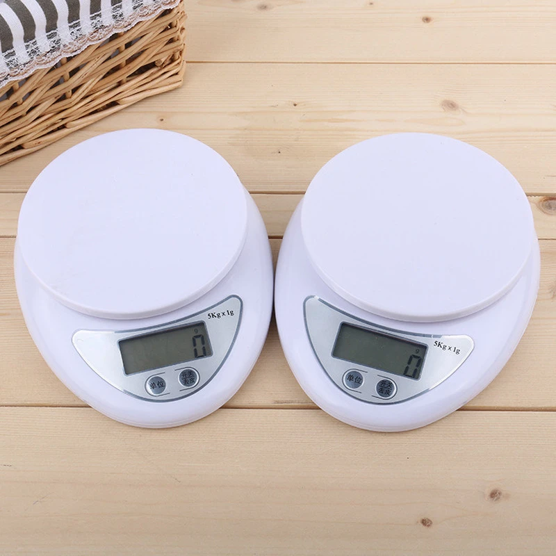 

5kg/1g Portable Digital Scale LED Electronic Scales Postal Food Balance Measuring Weight Kitchen LED Electronic Scales