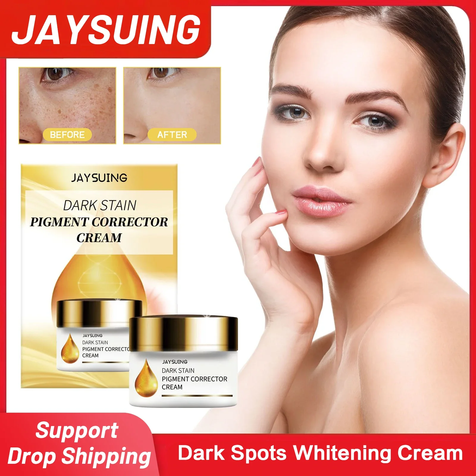 Dark Spots Whitening Cream Remove Melanin Reduce Freckle Melasma Age Spots Improve Dull Fade Pigmentation Brighten Skin Care 50g
Dark Spots Whitening Cream Remove Melanin Reduce Freckle Melasma Age Spots Improve Dull Fade Pigmentation Brighten Skin Care 50g