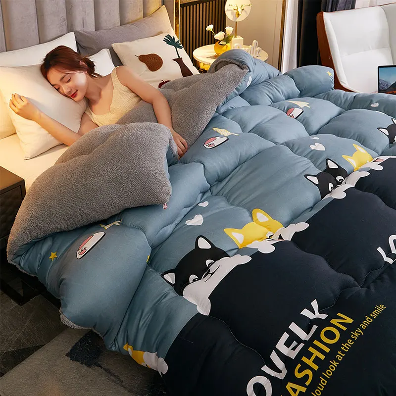Lamb velvet quilt winter 5kg quilt dormitory student thicken warm four seasons universal quilt spring autumn single double quilt
Lamb velvet quilt winter 5kg quilt dormitory student thicken warm four seasons universal quilt spring autumn single double quilt
