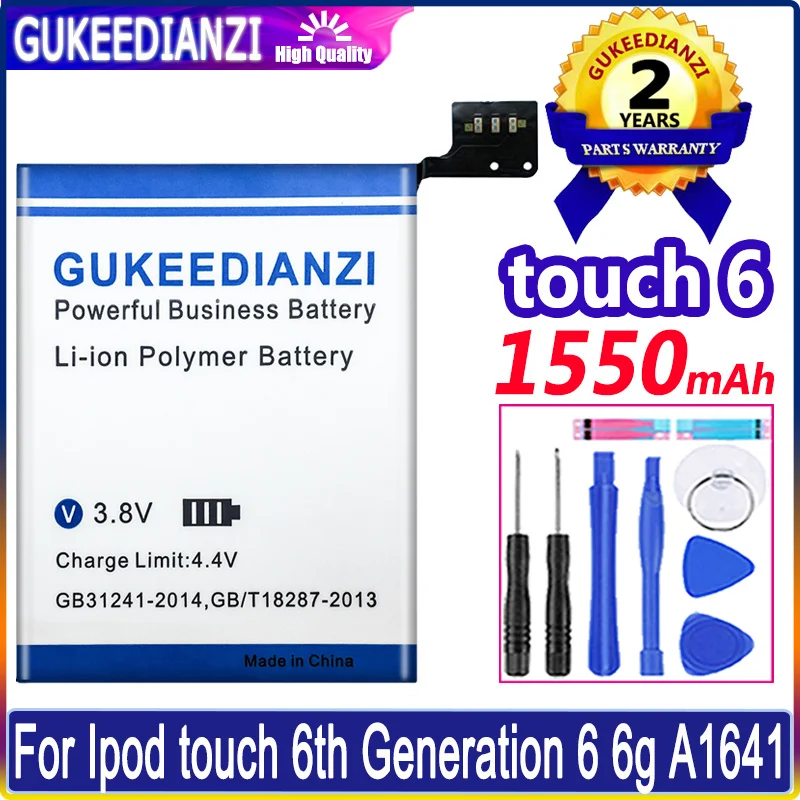 

New Battery For Apple IPod Touch 5th 4th 6th Touch 4 5 6 Generation 6 Generation 6 4g 5g 6g 616-0553 /LIS1458APPC A1641/616-0621