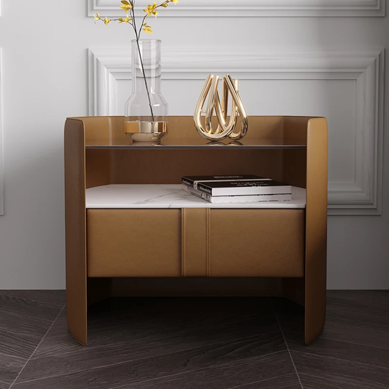 

Luxury Nightstands Wooden Corner Cabinets Storage Console Side Shelf Nightstands Drawers Comoda Pra Quarto Modern Furniture